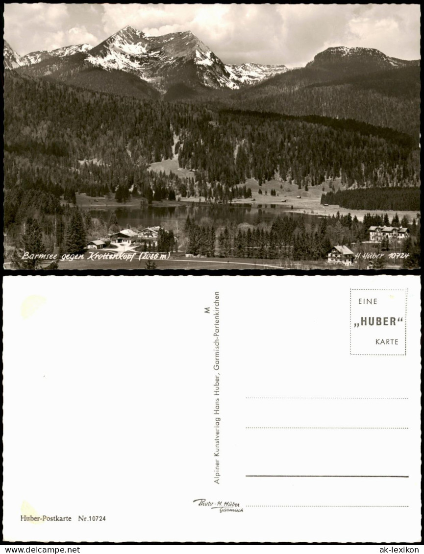 Ansichtskarte Barmsee Barmsee Gegen Krottenkopf (2086 M) 1960 - Autres & Non Classés