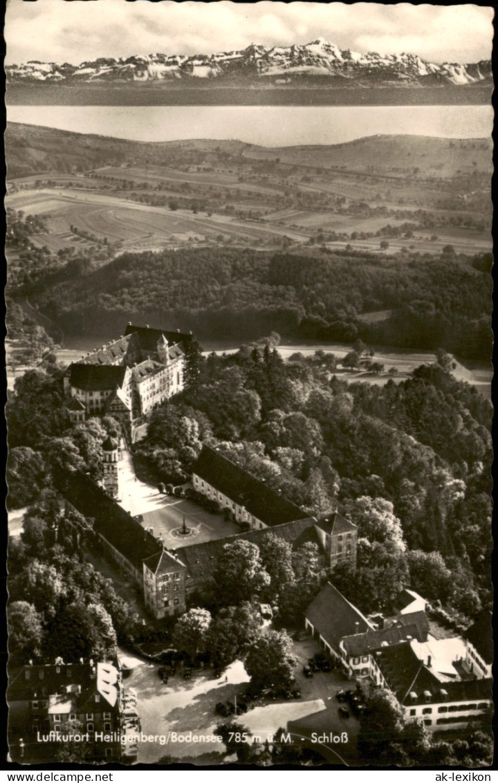 Ansichtskarte Heiligenberg (Bodenseekreis) Schloß Luftaufnahme 1955 - Autres & Non Classés