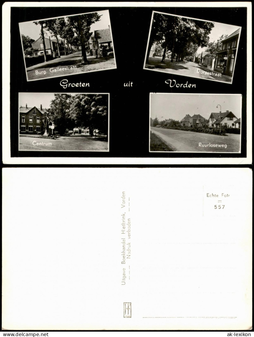 Postkaart Vorden (Gelderland) Galleestraat, Dropsstraat 1949 - Autres & Non Classés