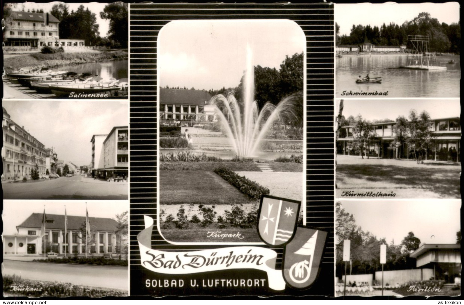 Bad Dürrheim  Stadtteilansichten, Schwimmbad, Salinensee Uvm. 1965 - Bad Duerrheim