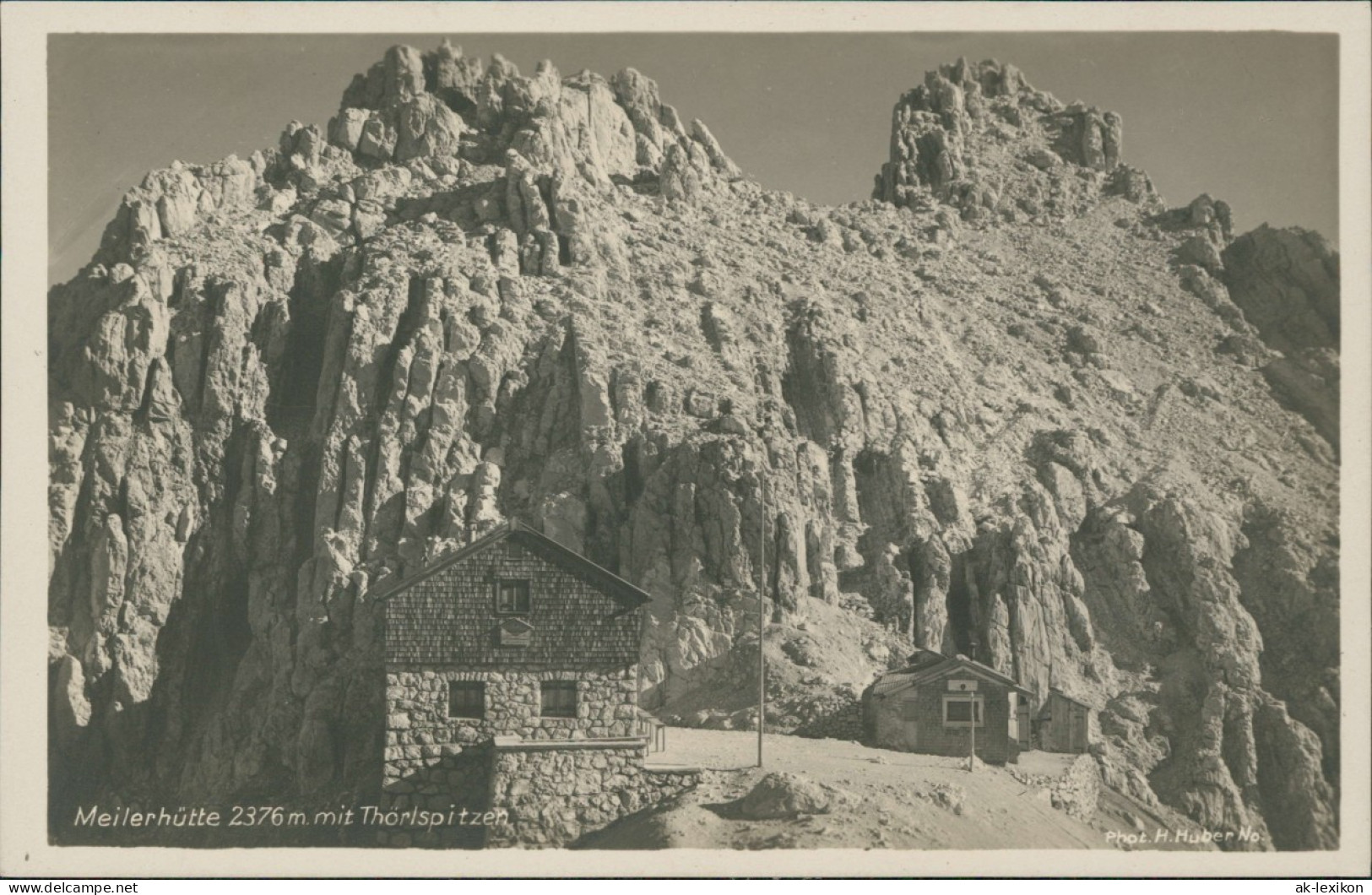 Garmisch-Partenkirchen Meilerhütte 2376 M. Mit Thörlspitzen Partnachklamm 1929 - Garmisch-Partenkirchen