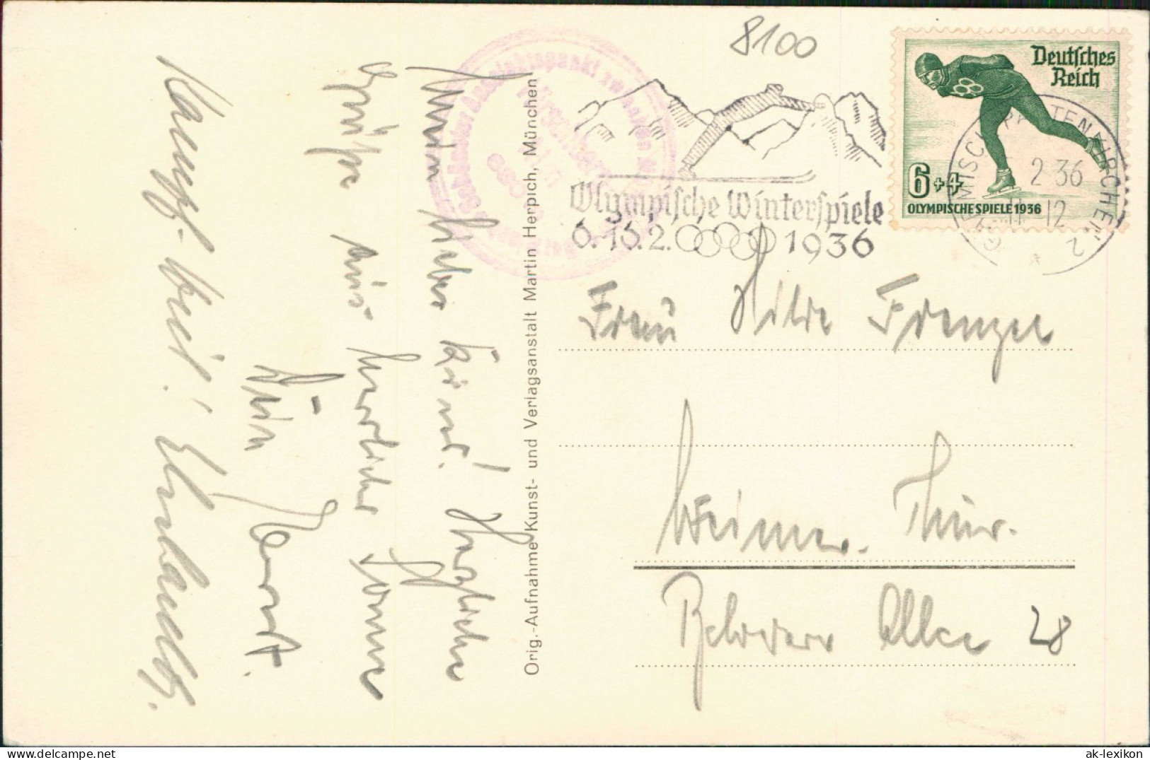 Ansichtskarte Pähl Hirschberg - Alm 1936 - Autres & Non Classés