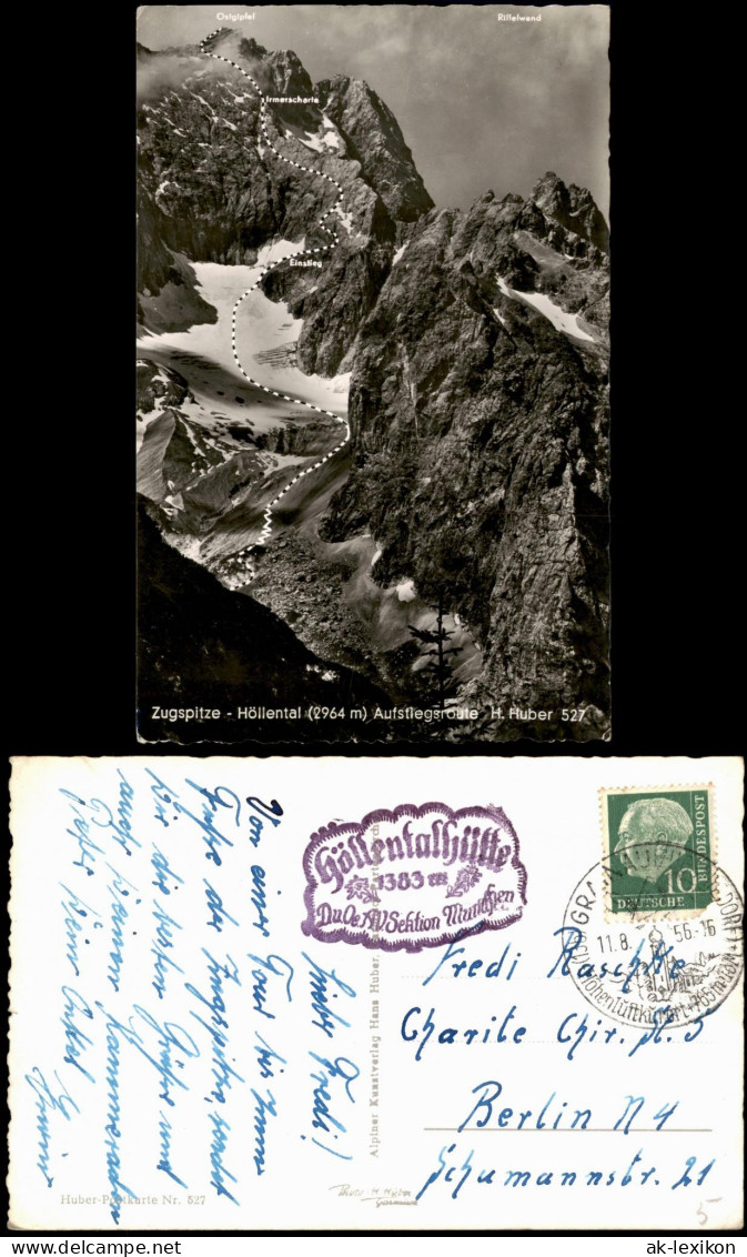 Grainau Zugspitze - Wettersteingebirge, Höllental Aufstiegsroute 1956 - Autres & Non Classés