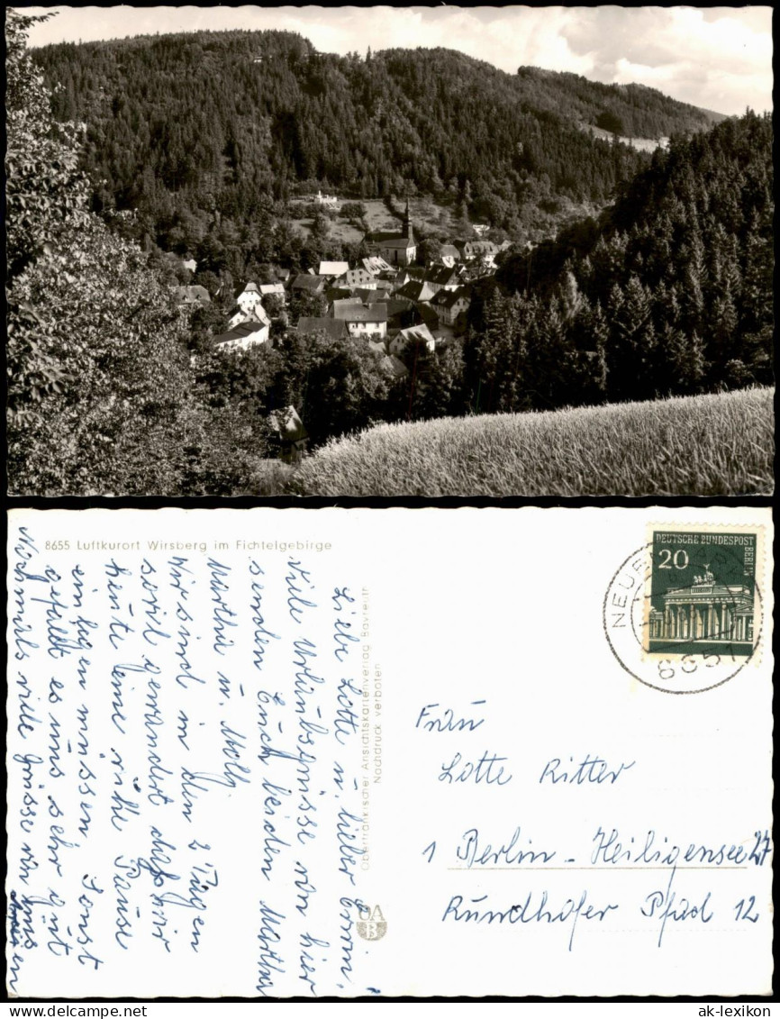 Wirsberg (Oberfranken) Panorama-Ansicht, Ort Im Fichtelgebirge 1969 - Autres & Non Classés