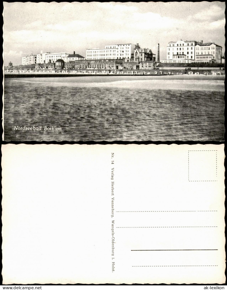 Ansichtskarte Borkum Blick Vom Meer 1964 - Borkum