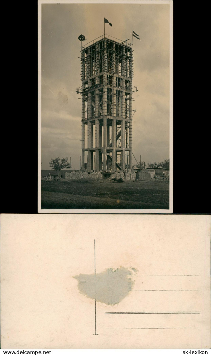 Foto  Turm Im Bau - Richtfest 1937 Privatfoto - Te Identificeren