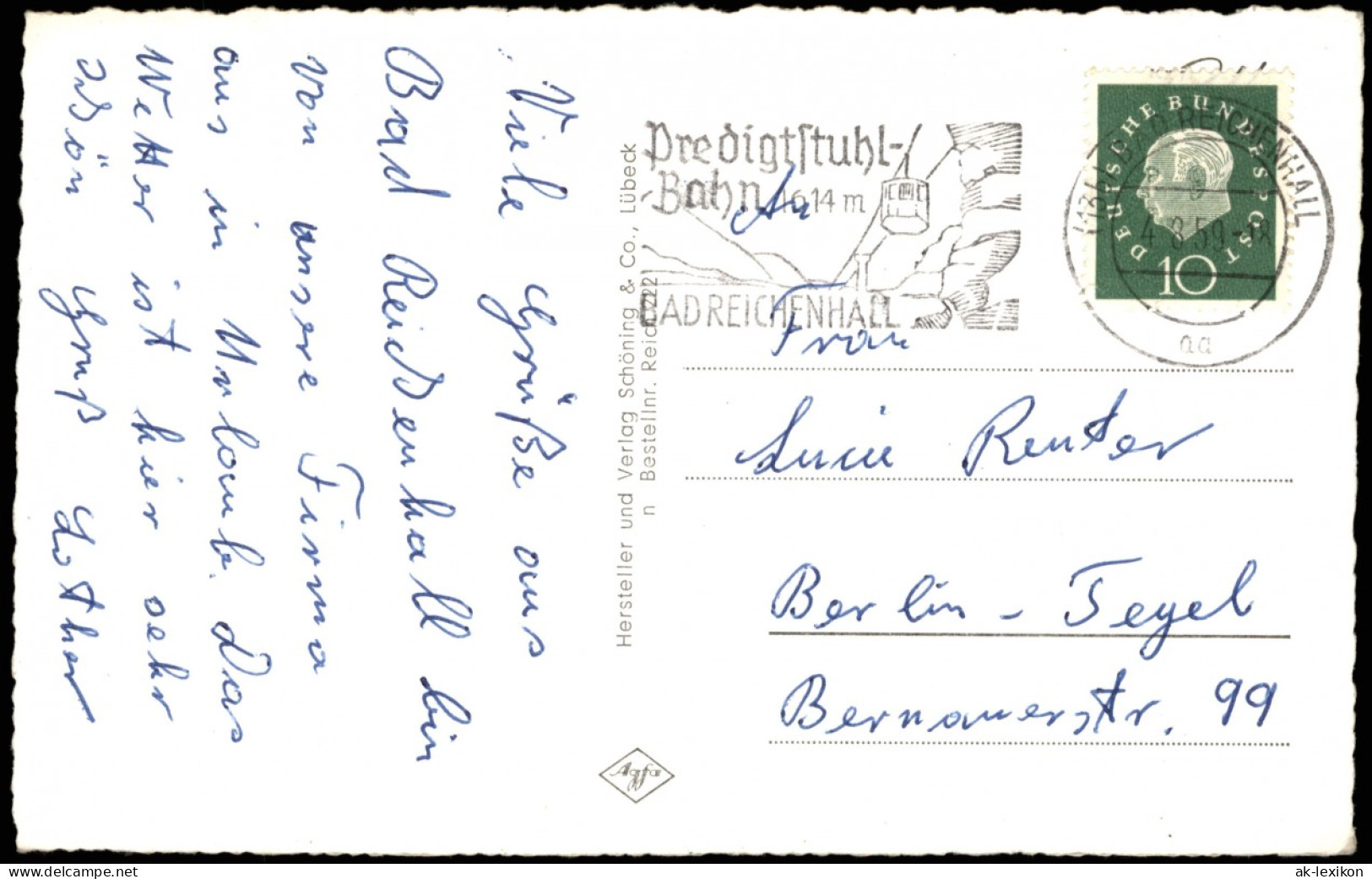 Bad Reichenhall Gruss-Aus-Mehrbildkarte Mit Div. Foto-Ansichten 1959 - Bad Reichenhall