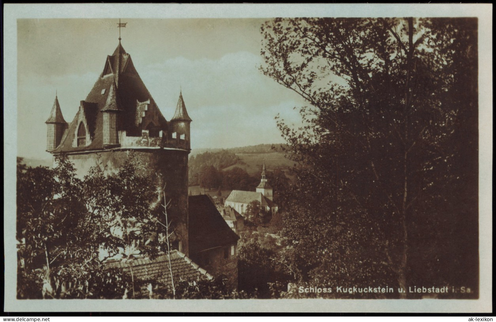 Ansichtskarte Liebstadt Schloss Kuckuckstein 1926 - Liebstadt