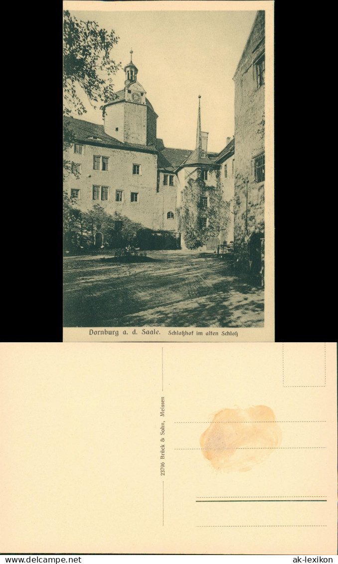 Ansichtskarte Dornburg-Dornburg-Camburg Schloßhof Im Alten Schloß 1923 - Other & Unclassified