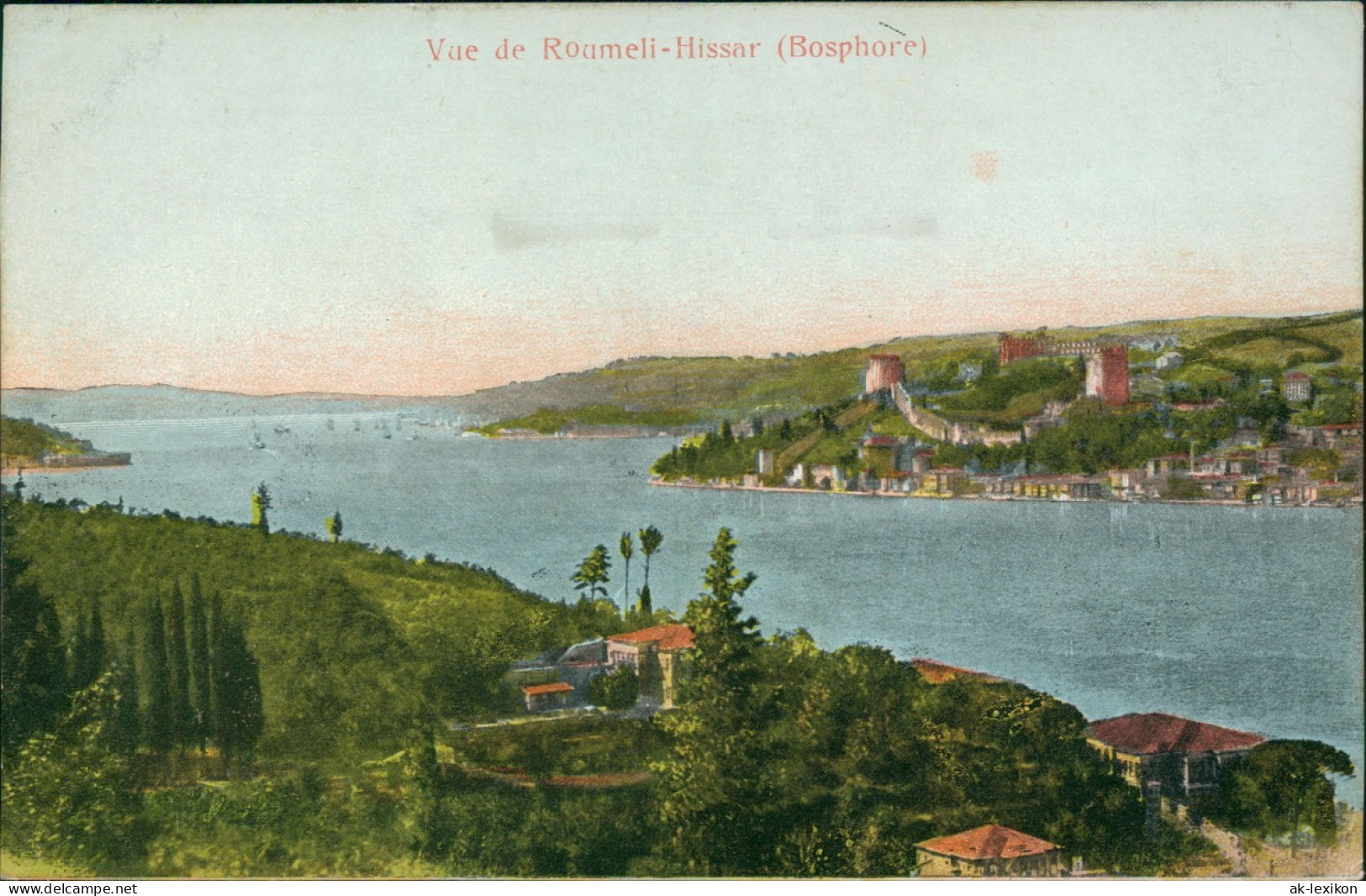 Istanbul Konstantinopel | Constantinople Vue De Roumeli-Hissar (Bosphore) 1912 - Turquia