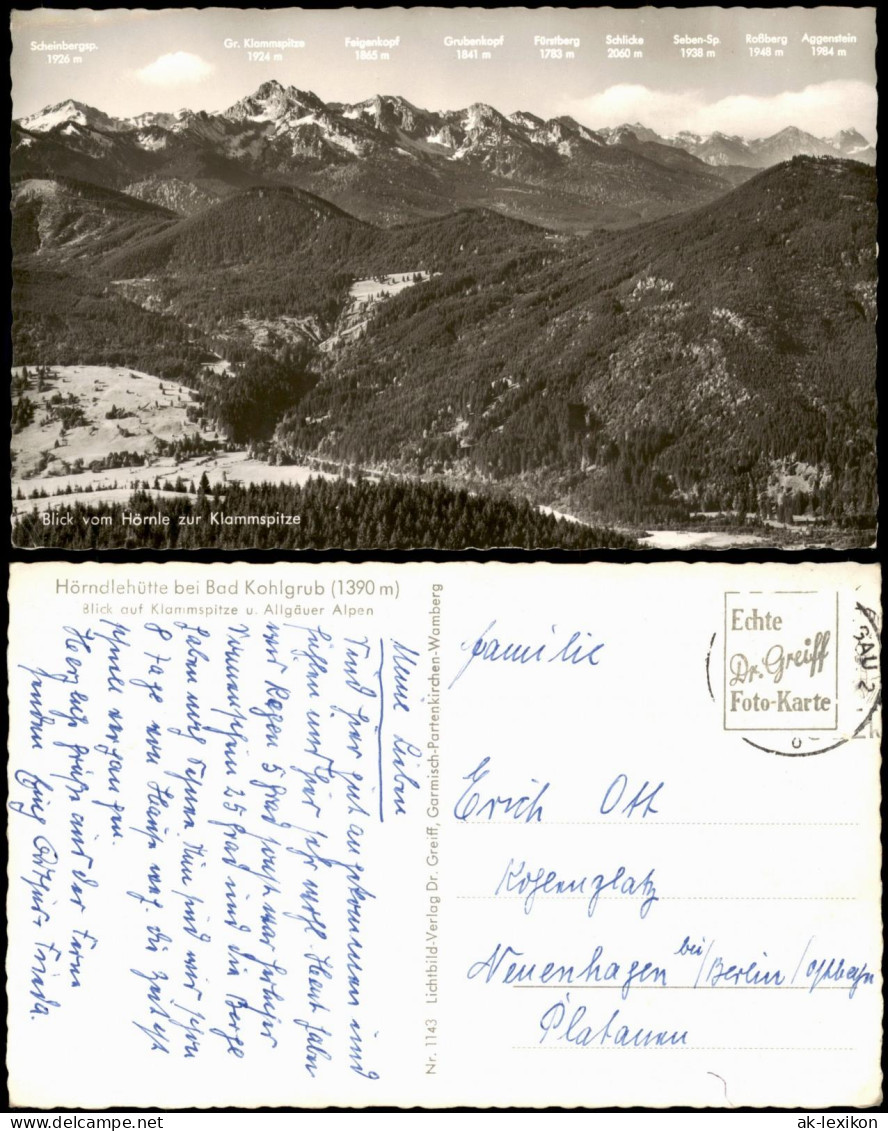 Bad Kohlgrub Panorama Blick Auf Klammspitze U. Allgäuer Alpen 1960 - Autres & Non Classés