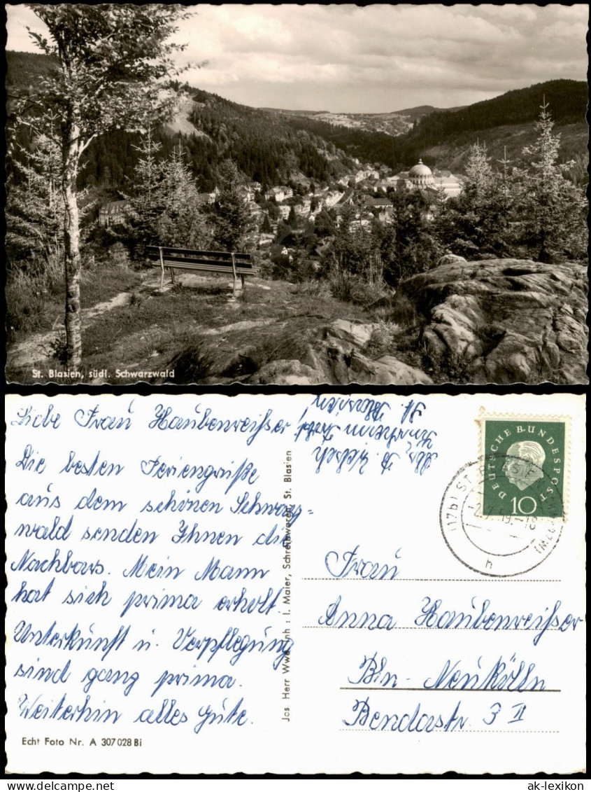 Ansichtskarte St. Blasien Panorama-Ansicht; Ort Im Südl. Schwarzwald 1959 - St. Blasien