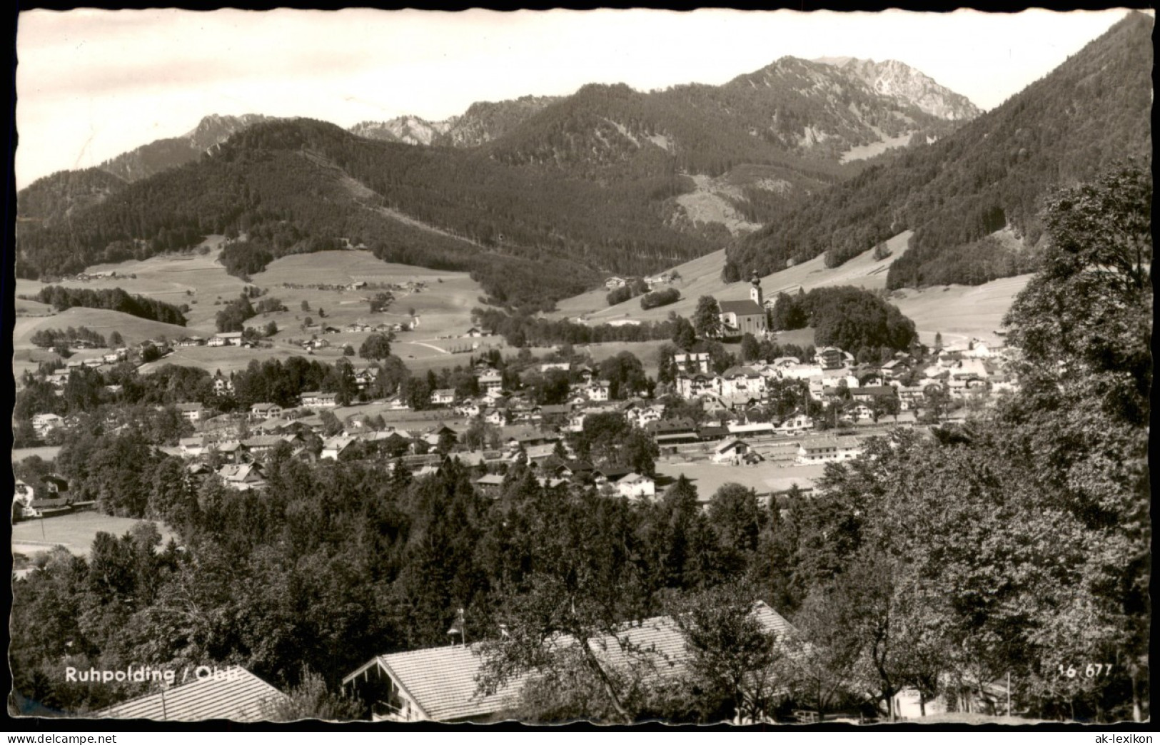 Ansichtskarte Ruhpolding Panorama-Ansicht 1960 - Ruhpolding