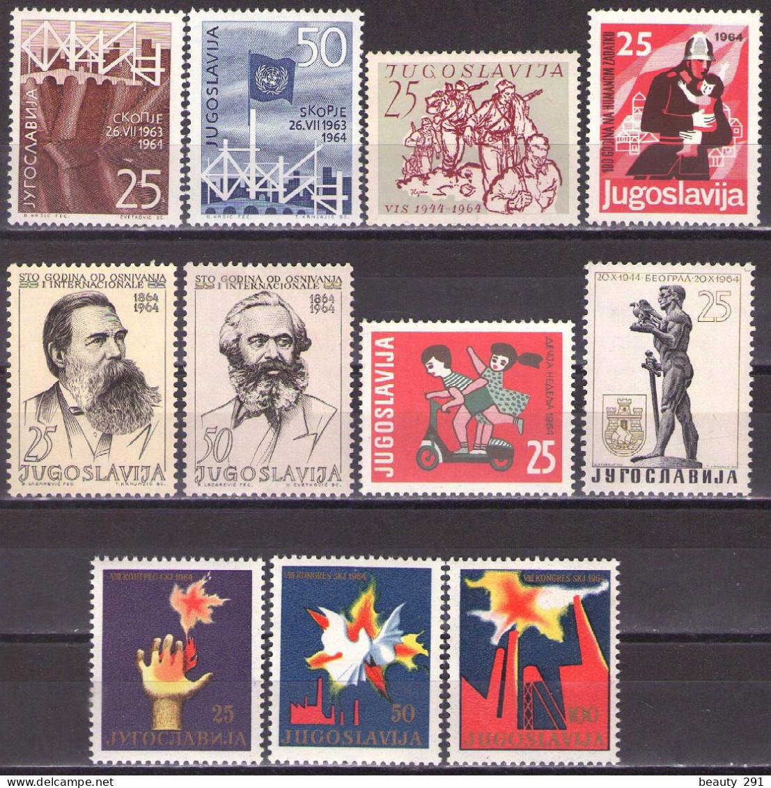 Yugoslavia 1964 - LOT - MNH**VF - Unused Stamps