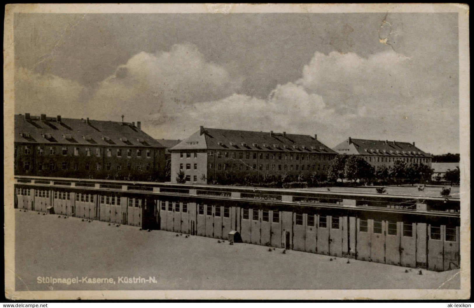 Küstrin Kostrzyn Nad Odrą Stälpnagel-Kaserne, Neustadt 1943  Gel. Feldpost WK2 - Neumark