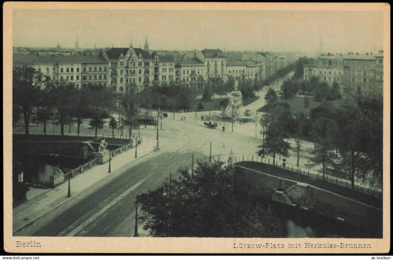 Ansichtskarte Tiergarten-Berlin Lützowplatz, Herkules-Brunnen 1926 - Tiergarten
