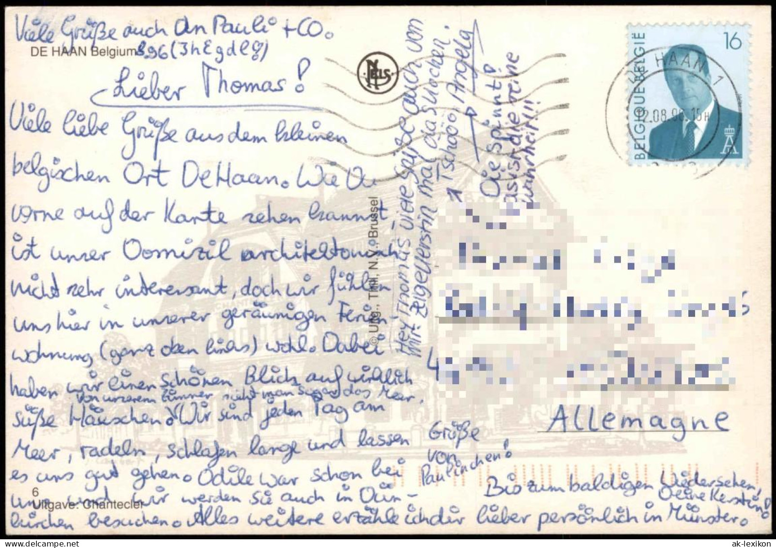 Postkaart De Haan Luftbild Luftaufnahme 1998 - Altri & Non Classificati