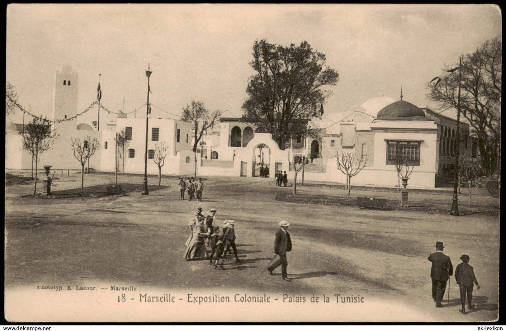 CPA Marseille EXPO Palais De La Tunisie 1922 - Non Classés