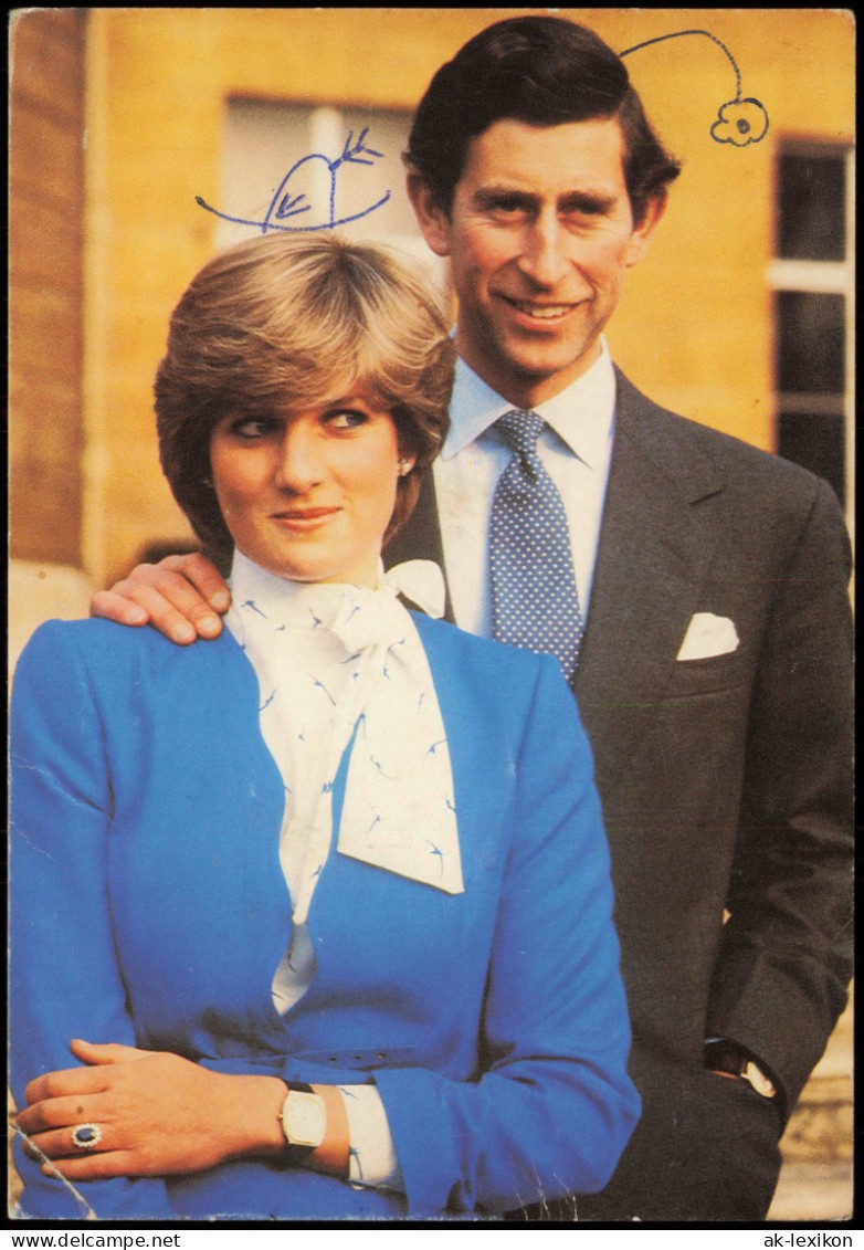 Ansichtskarte  Marriage Prince Of Wales And Lady Di Diana Spencer 1981 - Familles Royales