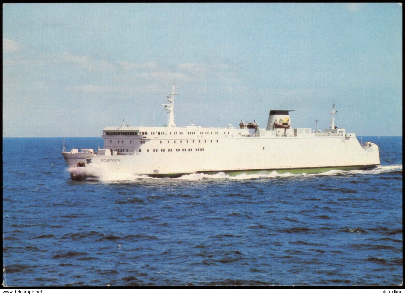 Ansichtskarte Sassnitz Fährschiff "Rostock" 1984 - Sassnitz