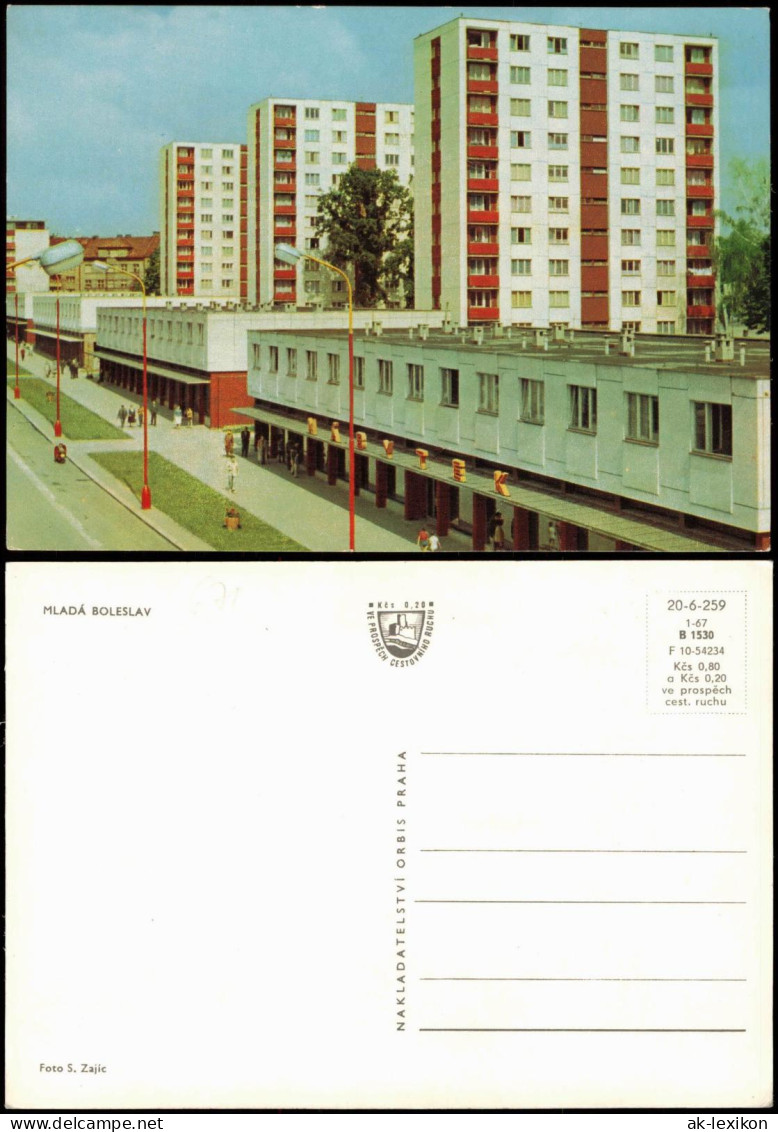 Postcard Jungbunzlau Mladá Boleslav Neubaugebiet 1967 - República Checa