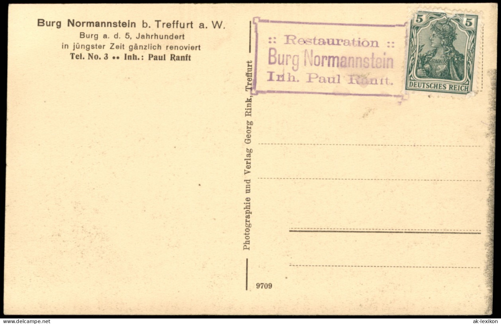 Ansichtskarte Treffurt Stadtpartie 1916 - Andere & Zonder Classificatie