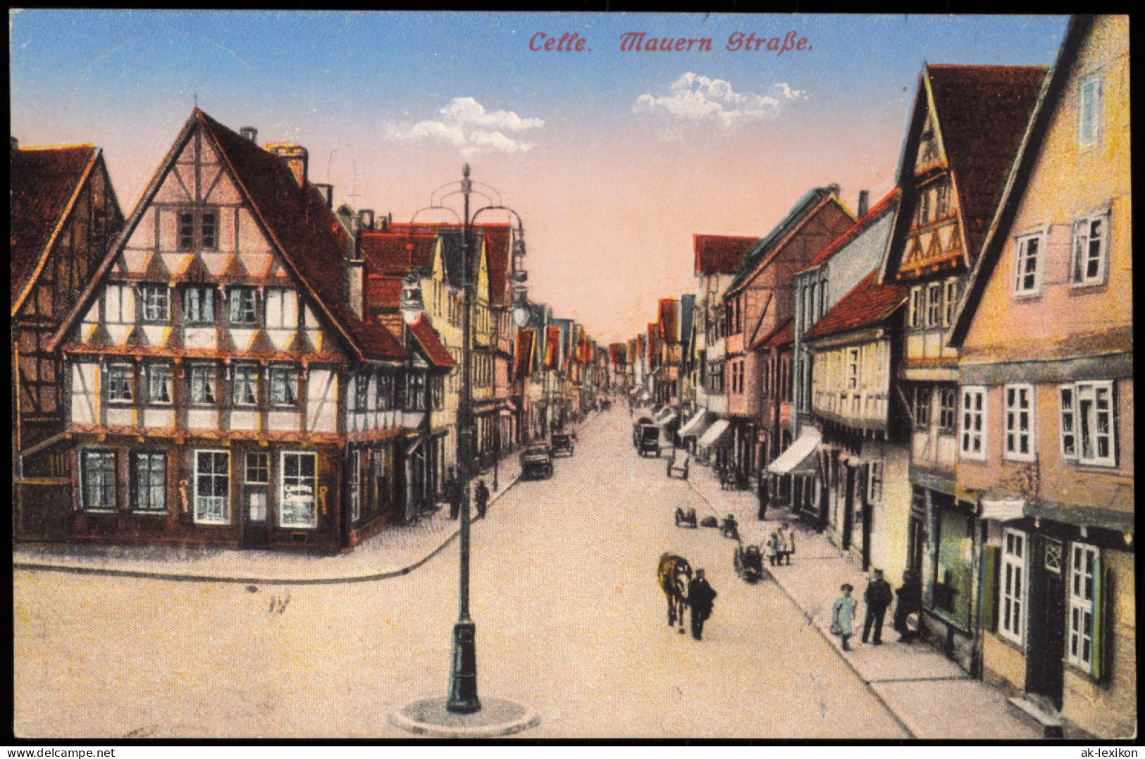 Ansichtskarte Celle Mauernstraße 1929 - Celle