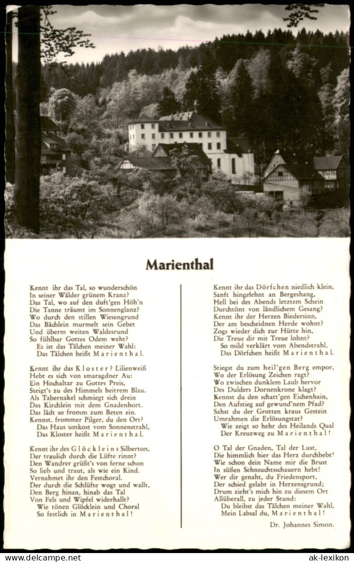 .Rheinland-Pfalz Marienthal Westerwald (mit Text V. Dr. Johannes Simon) 1960 - Autres & Non Classés