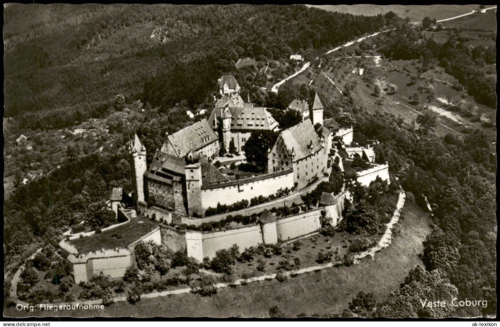 Foto Coburg Veste Coburg Original Fliegeraufnahme 1968 Foto - Coburg