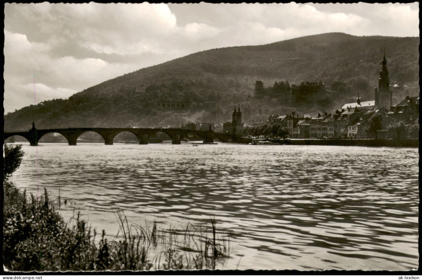 Ansichtskarte Heidelberg Panorama-Ansicht, Morgenstimmung Am Neckar 1962 - Heidelberg