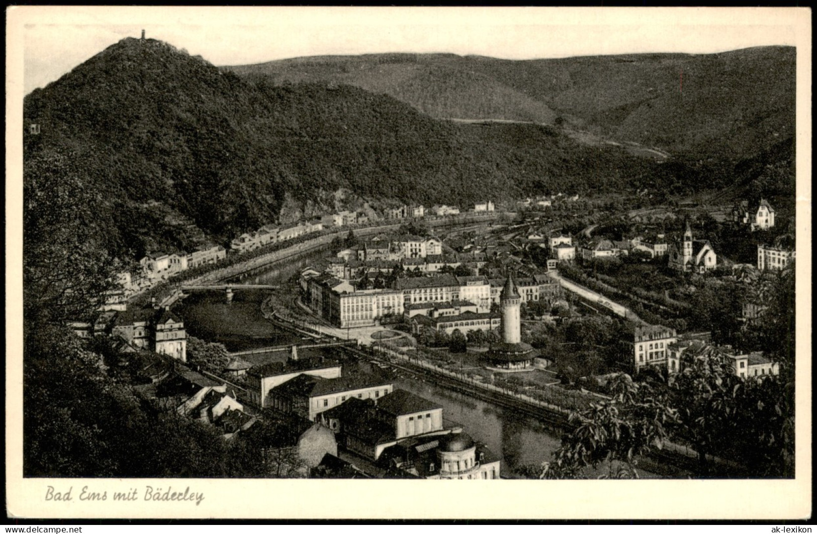 Ansichtskarte Bad Ems Panorama-Ansicht Mit Bäderley 1965 - Bad Ems