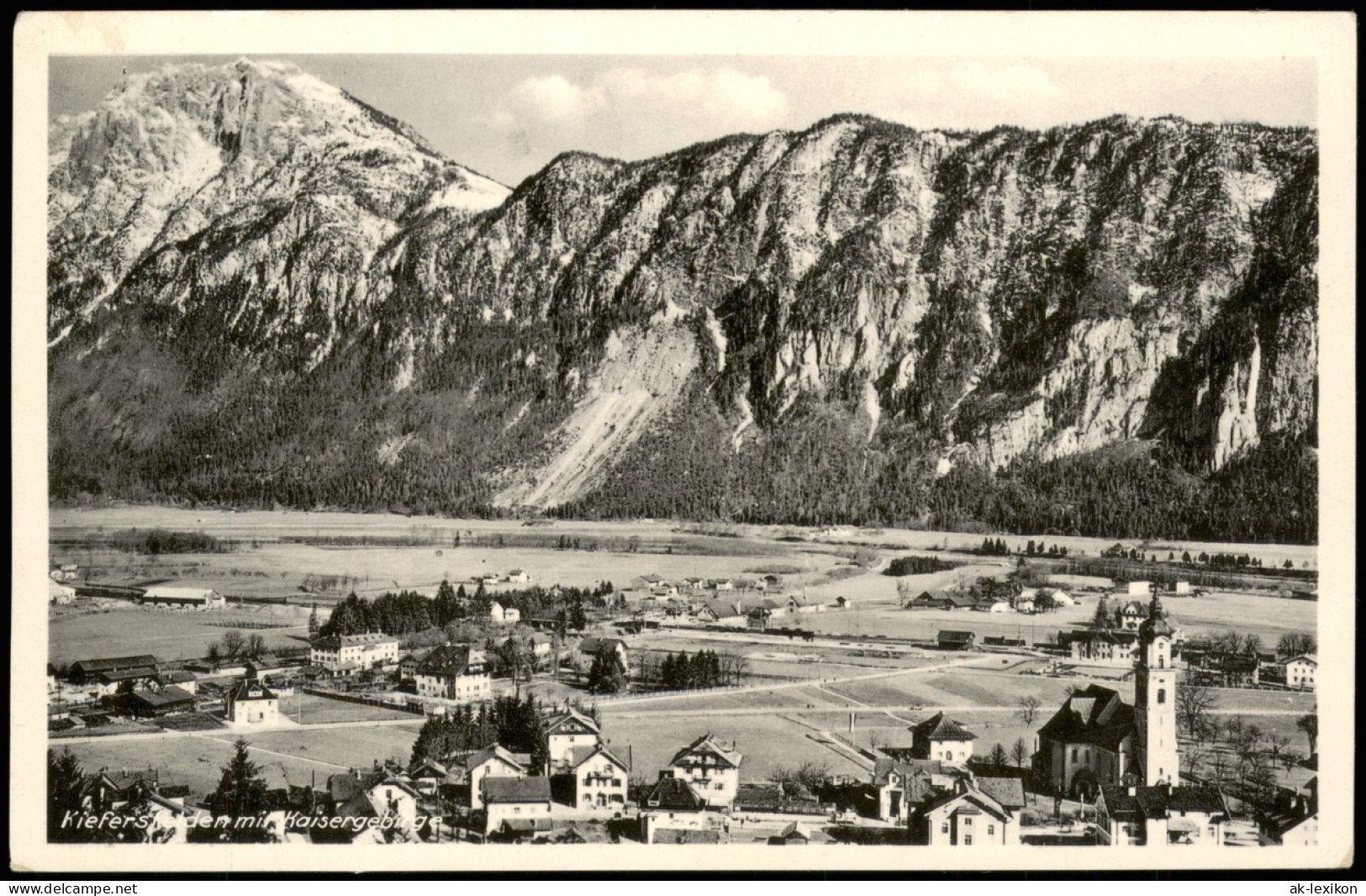 Ansichtskarte Kiefersfelden Panorama Blick Mit Kaisergebirge 1950 - Other & Unclassified