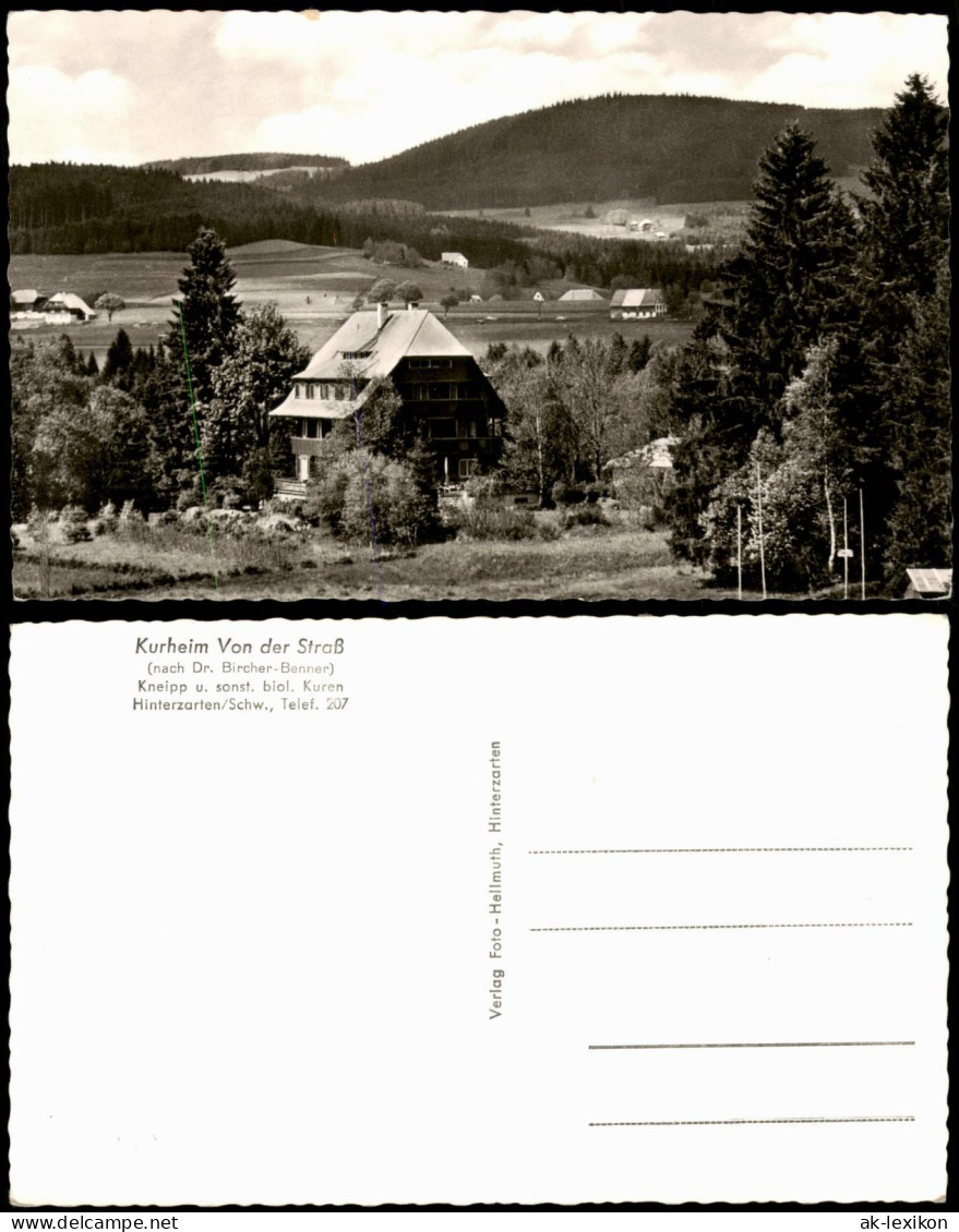 Hinterzarten Partie Am Kurheim Von Der Straß (nach Dr. Bircher-Benner) 1960 - Hinterzarten