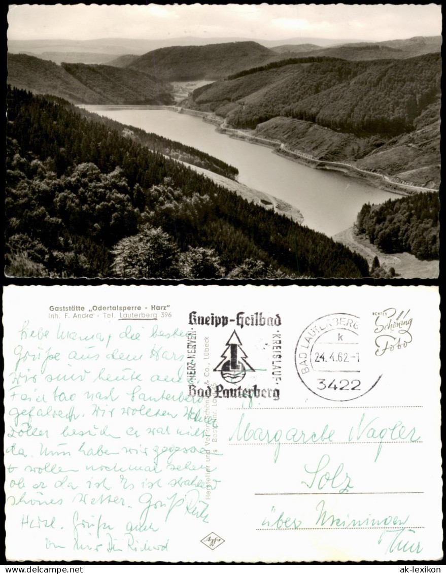 Ansichtskarte Bad Lauterberg Im Harz Odertalsperre (Bad Lauterberg) 1962 - Bad Lauterberg