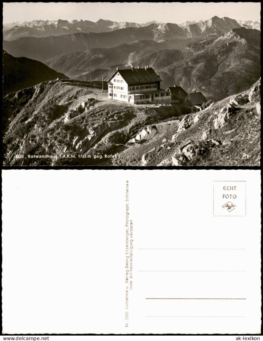 Ansichtskarte Spitzingsee-Schliersee Rotwandhaus Berg-Panorama 1960 - Schliersee