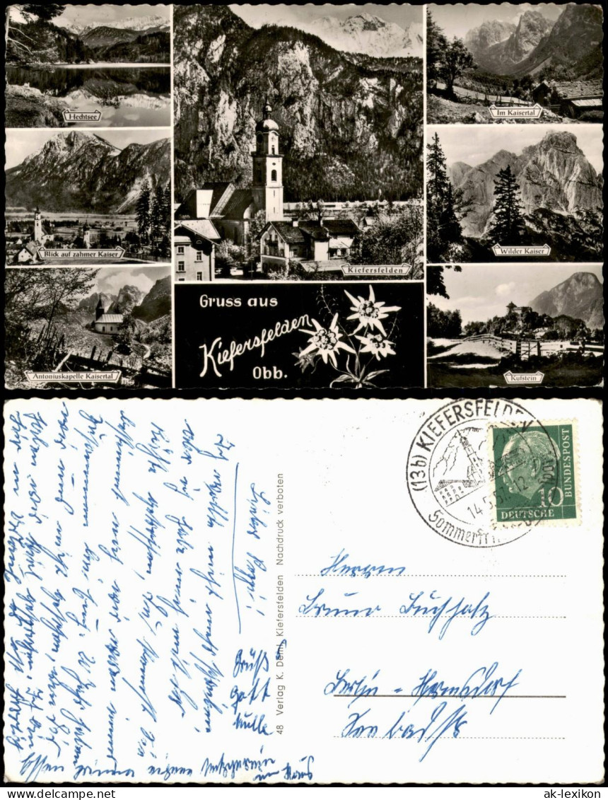 Ansichtskarte Kiefersfelden Mehrbildkarte Mit Ortsansichten 1957 - Other & Unclassified