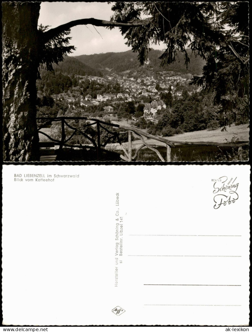 Ansichtskarte Bad Liebenzell Blick Vom Kaffeehof 1966 - Otros & Sin Clasificación