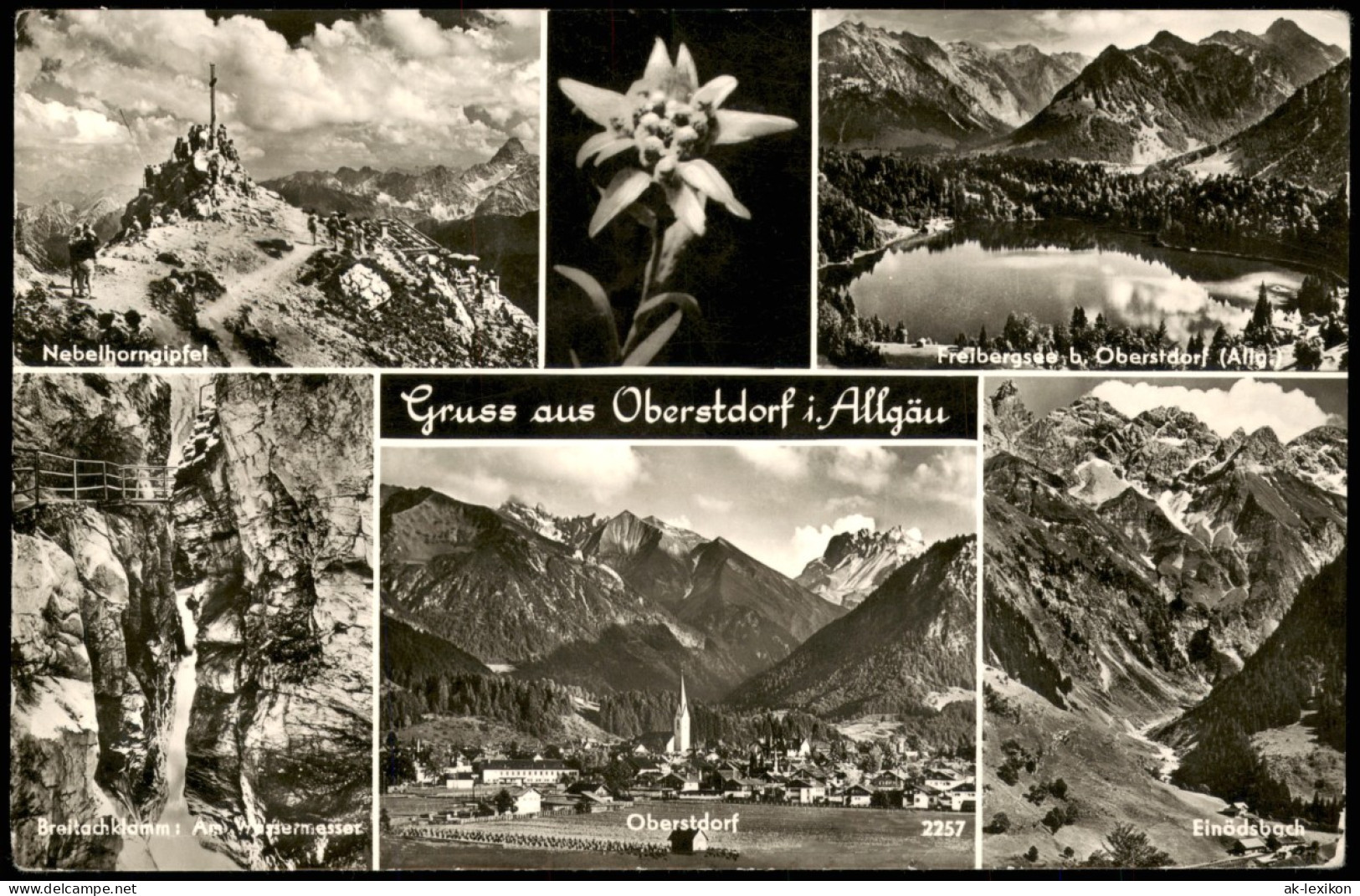 Oberstdorf (Allgäu) Mehrbildkarte Umland-Ansichten Allgäu Uvm. 1961 - Oberstdorf