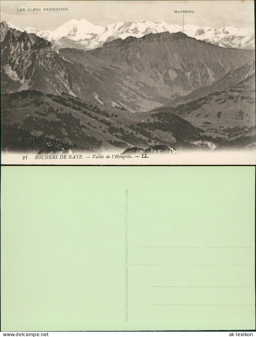 .Schweiz ROCHERS DE NAYE Vallée De Hongrin LES ALPES BERNOISES 1910 - Other & Unclassified