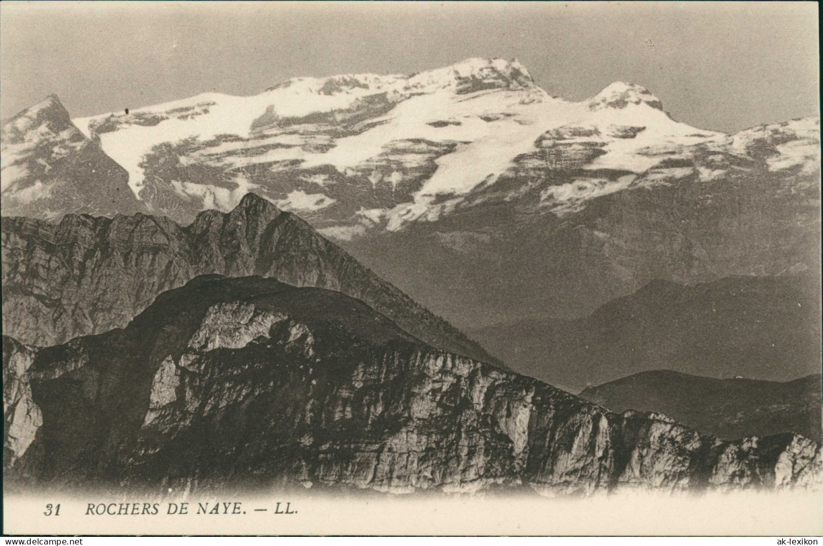 Ansichtskarte .Schweiz ROCHERS DE NAYE, Berg-Landschaft 1910 - Otros & Sin Clasificación