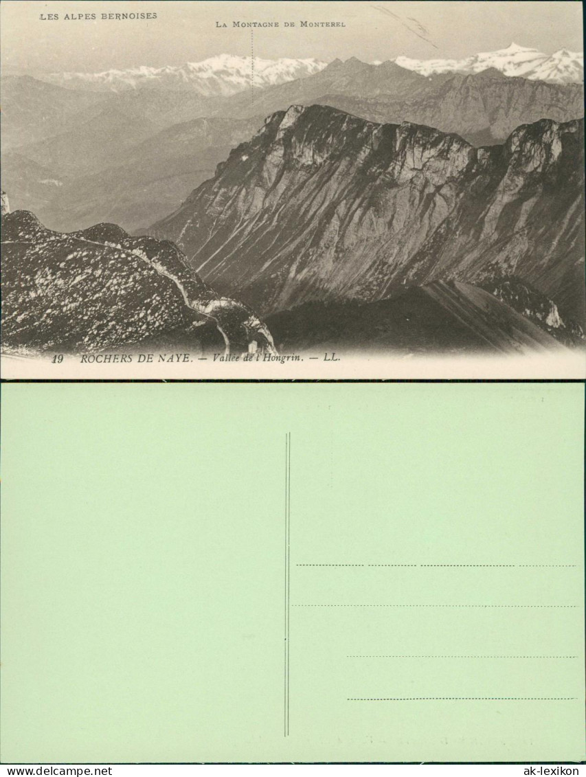 Ansichtskarte .Schweiz ROCHERS DE NAYE Vallée De L'Hongrin 1910 - Sonstige & Ohne Zuordnung