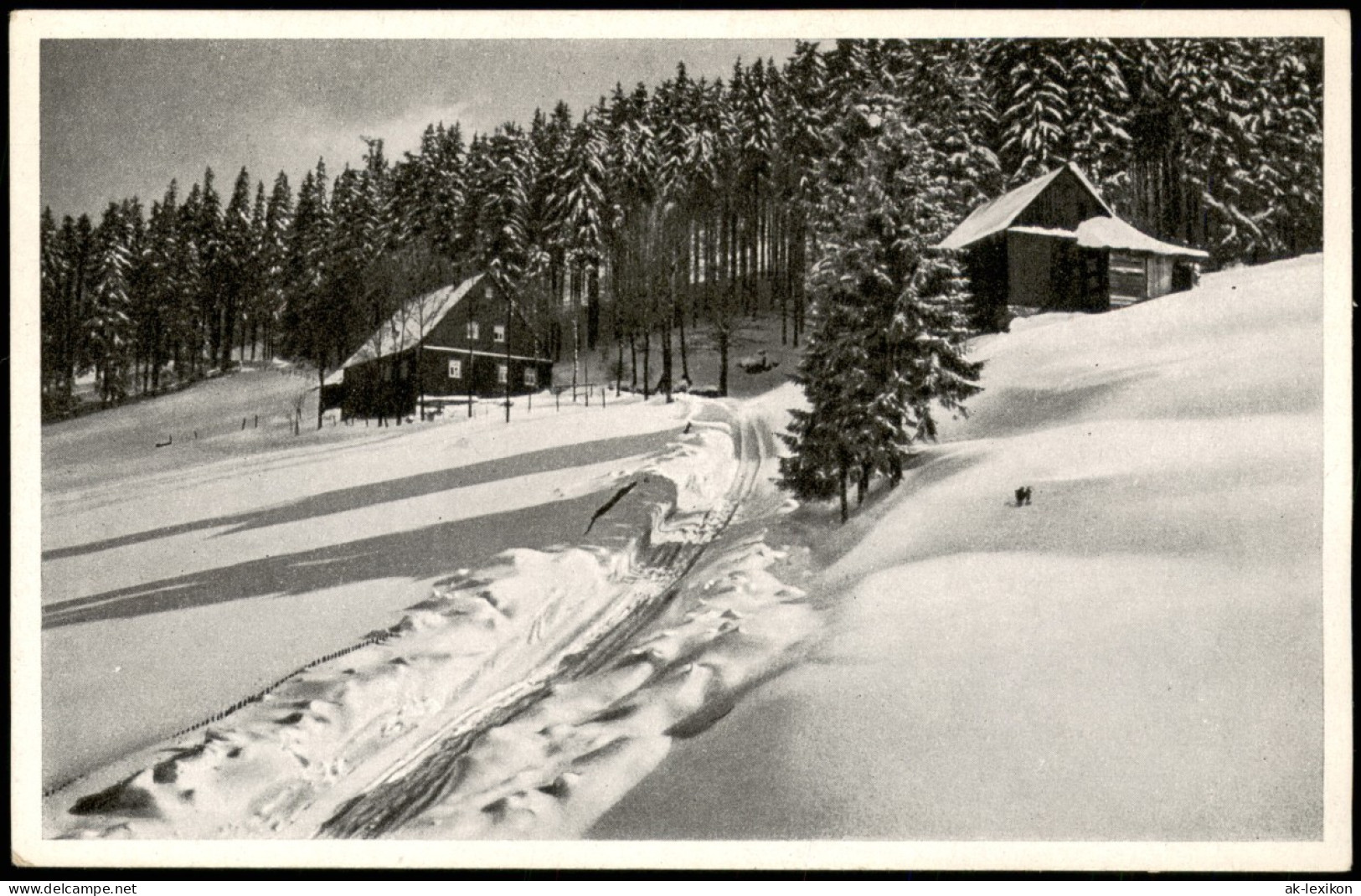 Winter-Ansichtskarte (Schnee/Eis) Stimmungsbild Winter-Landschaft 1940 - Sin Clasificación