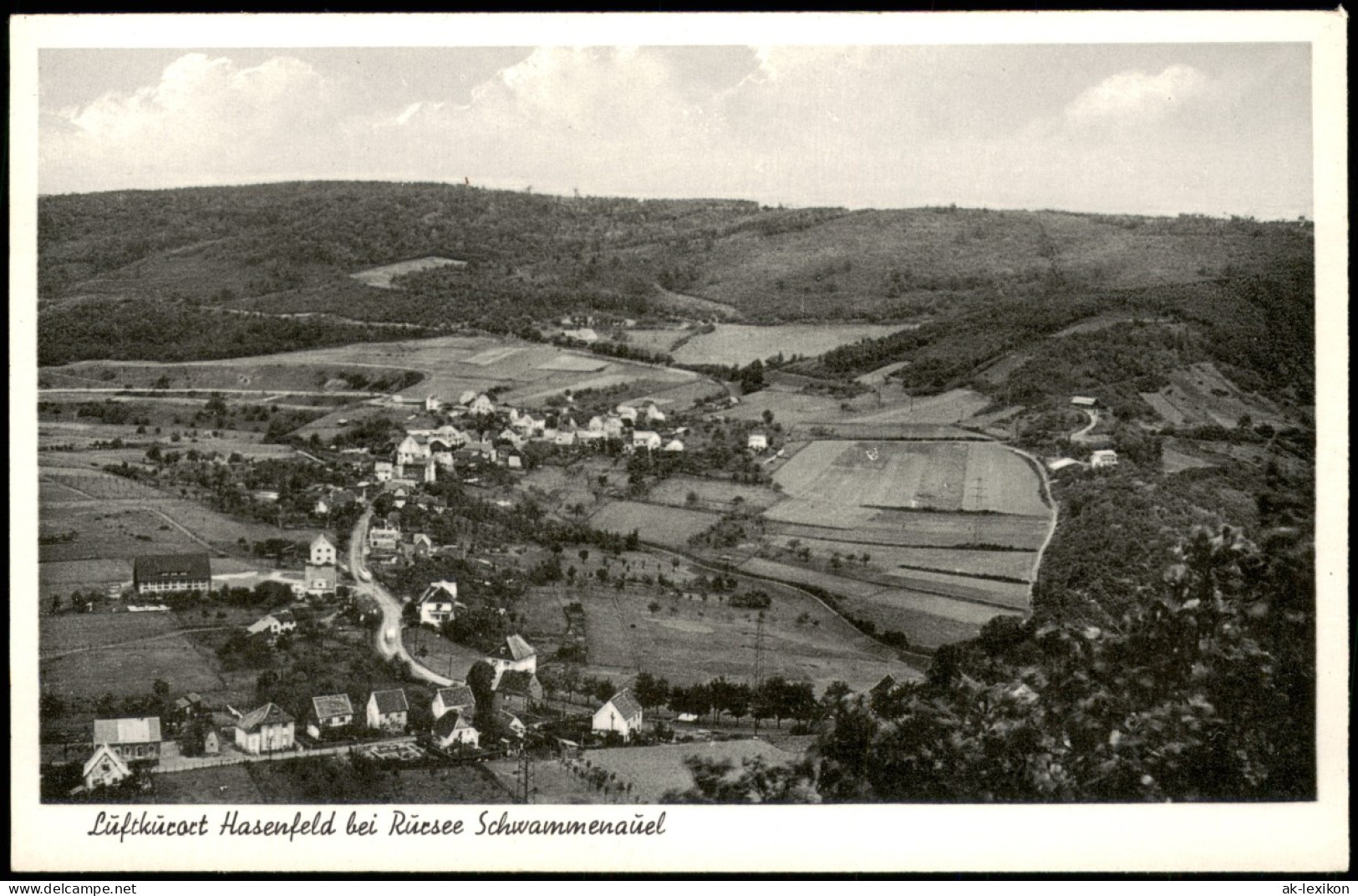 Hasenfeld-Heimbach (Eifel) Panorama Hasenfeld Bei Rursee Schwammenauel 1950 - Sonstige & Ohne Zuordnung