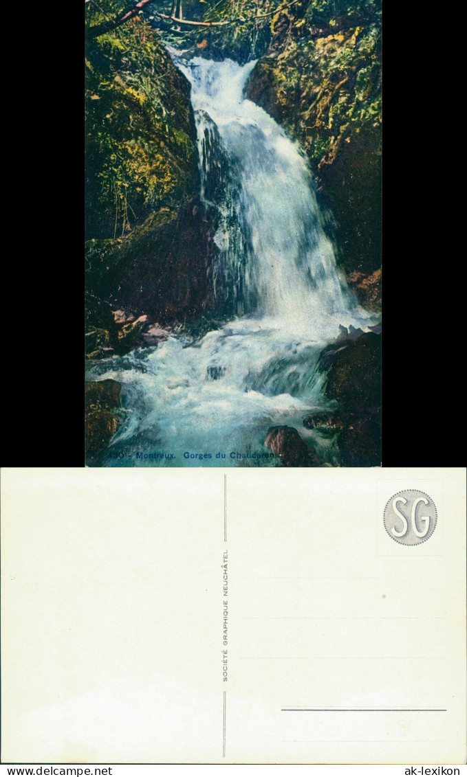 Montreux (Muchtern) Gorges Du Chauderon Wasserfälle River Falls Waterfall 1930 - Otros & Sin Clasificación