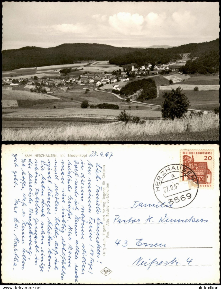 Ansichtskarte Herzhausen-Vöhl Panorama-Ansicht 1967 - Altri & Non Classificati