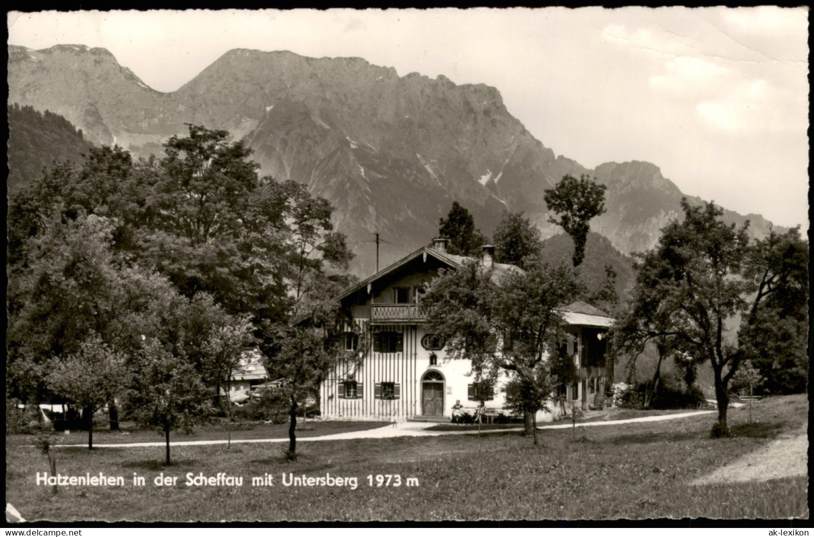 Ansichtskarte .Bayern Hatzenlehen In Der Scheffau Mit Untersberg 1967 - Other & Unclassified