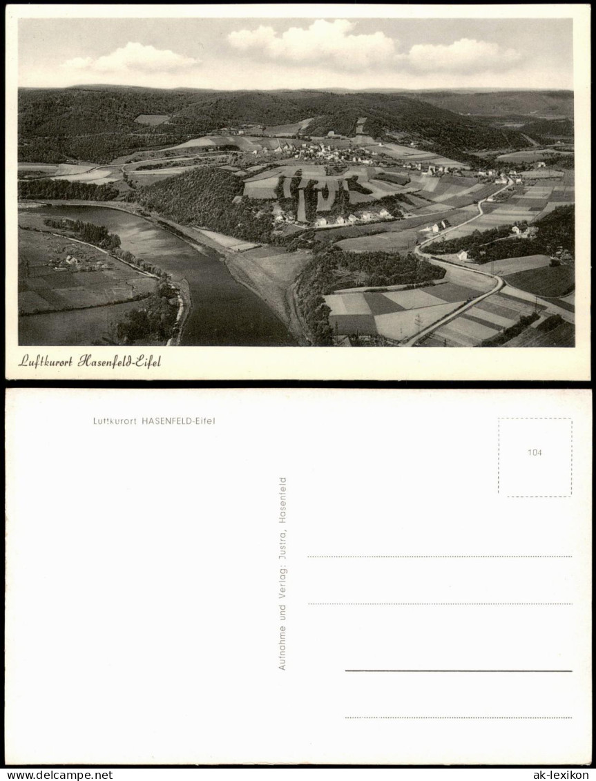 Ansichtskarte Hasenfeld-Heimbach (Eifel) Ortspanorama Von Hasenfeld 1950 - Other & Unclassified