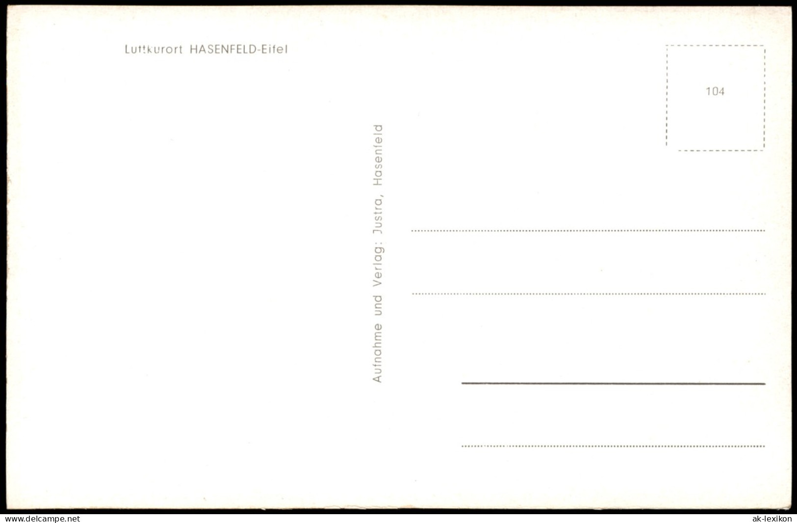 Ansichtskarte Hasenfeld-Heimbach (Eifel) Ortspanorama Von Hasenfeld 1950 - Other & Unclassified