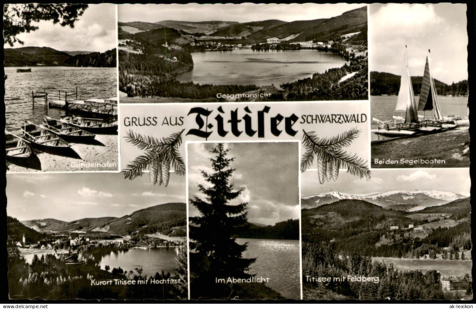 Titisee-Neustadt Titisee (Schwarzwald) Mehrbild-AK 6 Ansichten 1960 - Titisee-Neustadt