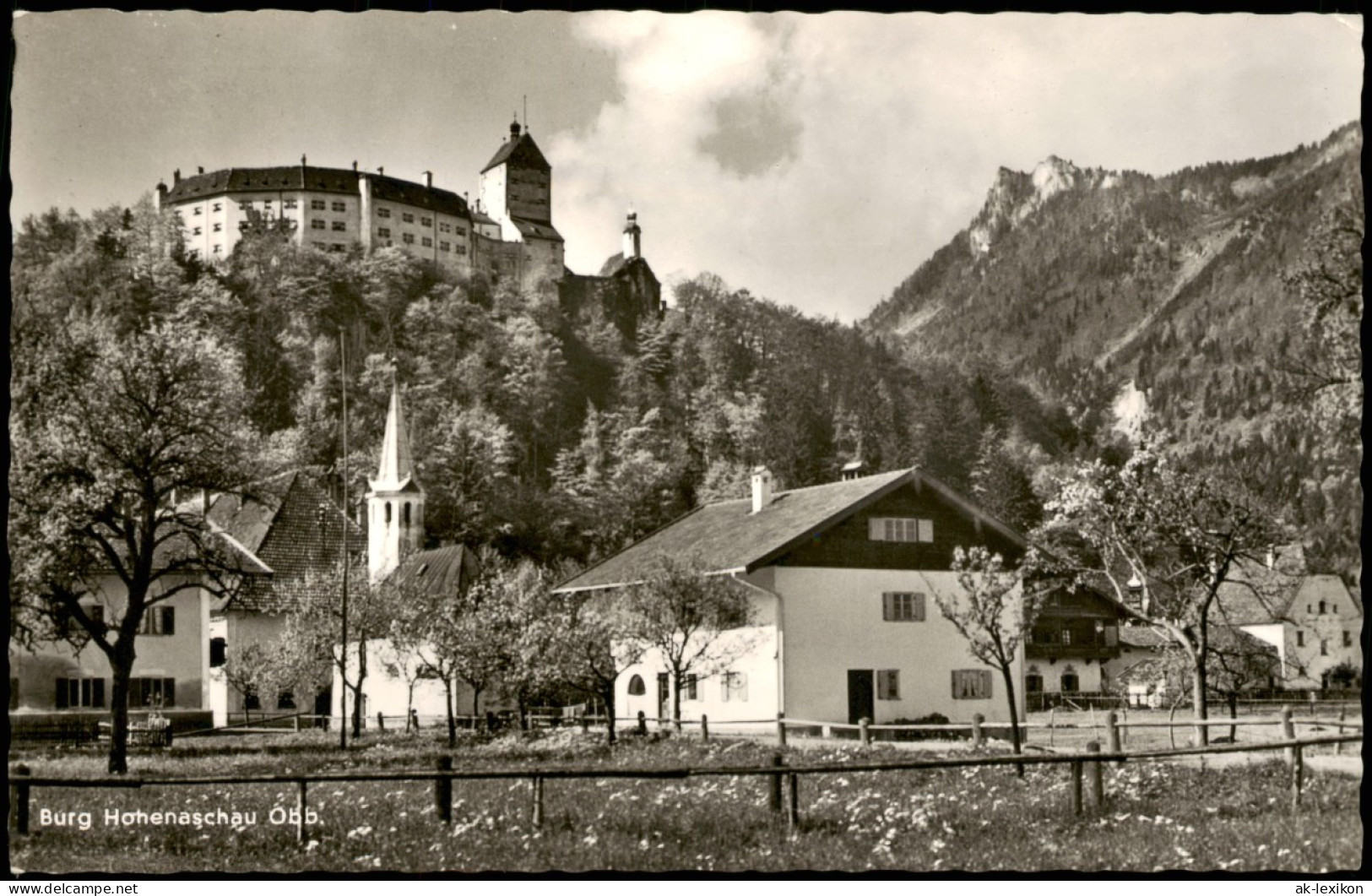 Hohenaschau Im Chiemgau-Aschau Im Chiemgau Panorama-Ansicht Blick Zur Burg 1965 - Andere & Zonder Classificatie